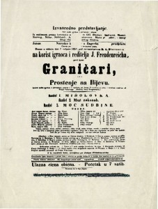 Graničari ili Proštenje na Ilijevu : Izvorni pučki igrokaz s pjevanjem i plesom u 3 razdiela