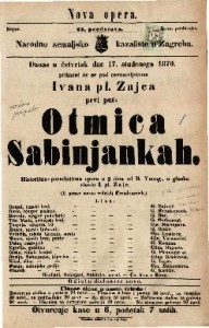 Otmica Sabinjankah : Historično-parodistična opera u 3 čina