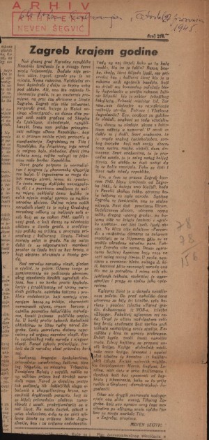 Zagreb krajem godine : Slobodna Dalmacija