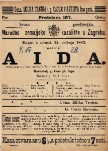 Aida : Velika opera u 4 čina / uglasbio G. Verdi