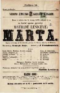 Marta : opera u 4 čina / glasba od Flotova