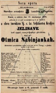 Otmica Sabinjankah : Historično-parodistična opera u 3 čina