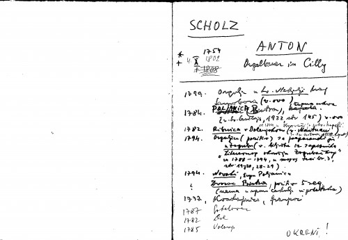 Scholz Anton : Orgelbauer in Cilly