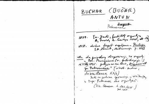 Buchar (Bučar) Antun : Peteranec