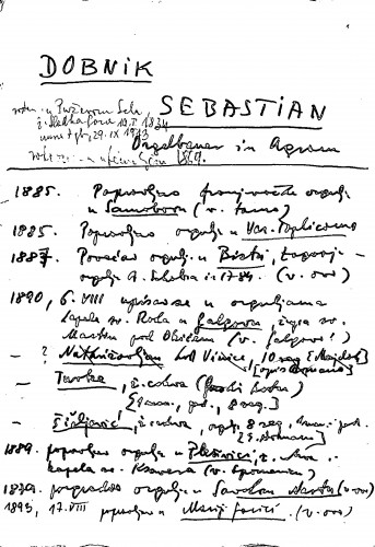 Dobnik Sebastian Orgelbauer in Agram