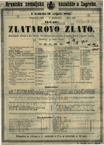 Zlatarovo zlato : historijska drama u pet činova / po istoimenom romanu Augusta Šenoe napisao Ivanov