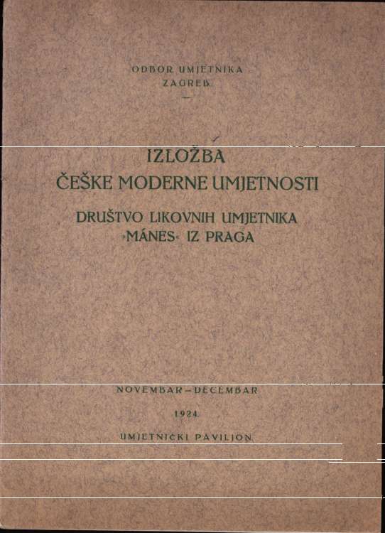 Izložba češke moderne umjetnosti, Društvo likovnih umjetnika Manes iz Praga