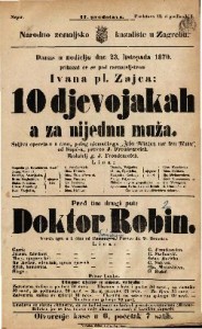 10 djevojakah a za nijednu muža : Šaljiva opereta u 1 činu