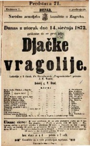 Djačke vragolije : Lakrdija u 5 činah / Po Kotzebu-ovih "Pagenstreiche" priredio J. E. Zomić