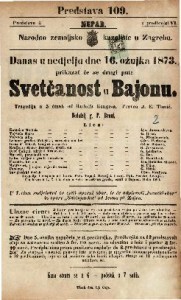 Svetčanost u Bajonu : Tragedija u 5 činah / od Rudolfa Bunge-a
