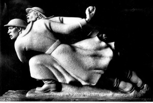 Figuralna grupa za Spomenik palim Šumadincima - model u atelijeru