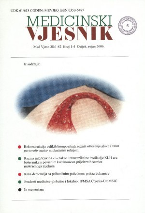 38, br. 1-4(2006) : Medicinski vjesnik