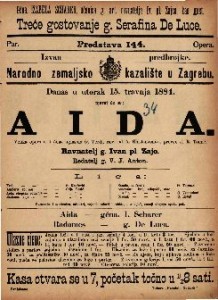 Aida : Velika opera u 4 čina / uglasbio G. Verdi