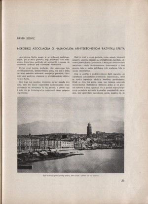 Nekoliko asocijacija o najnovijem arhitektonskom razvitku Splita : Urbs