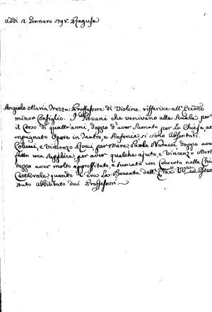 Angiolo Maria Frezza proffessore di violino [...]  / Angiolo Maria Frezza