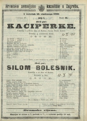 Kaćiperke ; Silom bolesnik : Komedija u jednom činu : Komedija u tri čina