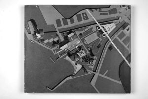 Kombinirano plivalište, Rijeka-Sušak-Delta; projekt prototipa : Maketa, vizura 9