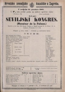 Seviljski kongres : opereta u tri čina  =  Monsieur de la Palisse