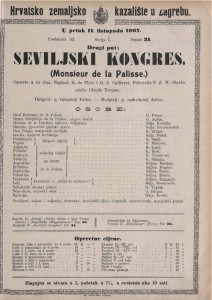 Seviljski kongres : opereta u tri čina  =  Monsieur de la Palisse