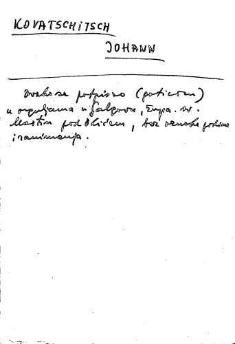 Kovatschitsch Johann