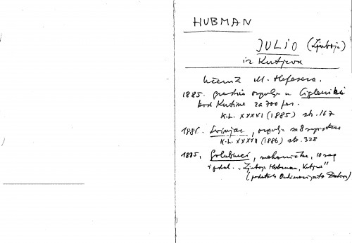Hubman Julio (Ljuboje) : iz Kutjeva