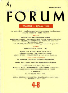 God. 38(1999), knj. 71, br. 4-6 (travanj/lipanj) / glavni i odgovorni urednik Slavko Mihalić ; urednik Dubravko Jelčić