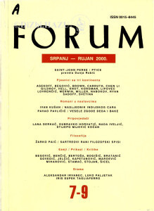 God. 39(2000), knj. 72, br. 7-9 (srpanj/rujan) / glavni i odgovorni urednik Slavko Mihalić ; urednik Dubravko Jelčić