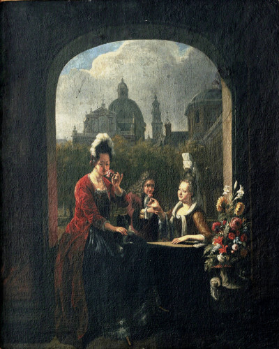 Dame u razgovoru s kavalirom
