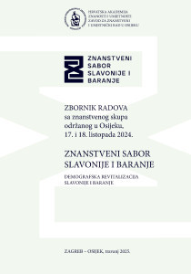 Znanstveni sabor Slavonije i Baranje : demografska revitalizacija Slavonije i Baranje : zbornik radova sa znanstvenog skupa održanog u Osijeku, 17. i 18. listopada 2024. / urednici Vlasta Piližota, Martina Harc, Martina Briš
