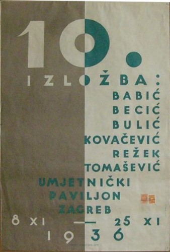 10. izložba: Babić, Becić, Bulić, Kovačević, Režek, Tomašević 