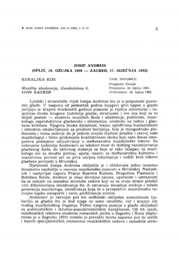Josip Andreis (Split, 19. ožujka 1909 – Zagreb, 17. siječnja 1982)