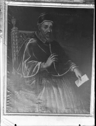 Katedrala Uznesenja Blažene Djevice Marije (sv. Dujma) (Split) : svetište, Portret pape Urbana VIII., ulje na platnu, oko 1635. (Matej Ponzoni Pončun)
