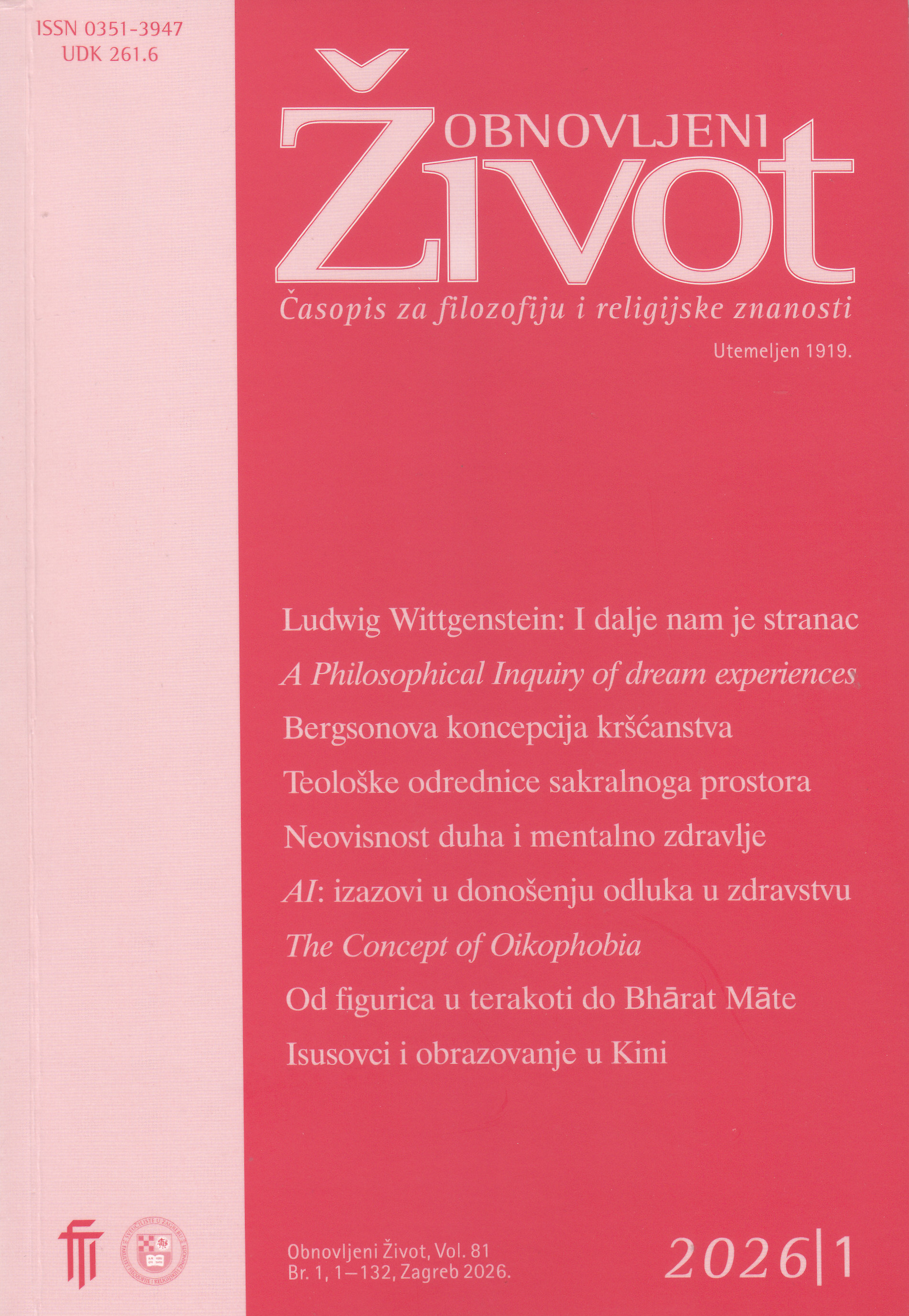 Obnovljeni život : časopis za religioznu kulturu