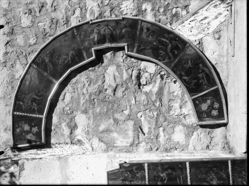 Crkva svete Katarine (sv. Dominika) (Split) : oltar svete Ane, Otajstva Presvetog Ružarija, ulja na platnu, poč. 17. st., detalj (Marcantonio Bassetti)