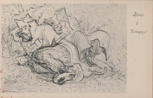 Marijan Detoni: Živio 1. Kongres!, 1944.