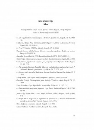 Bibliografija : izbor
