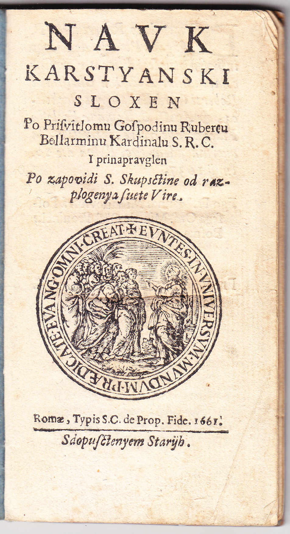 Navk karstyanski / sloxen po prisvitlomu gospodinu Rubertu Bellarminu, kardinalu S.R.C ; i prinapravglen po zapovidi S. Skupsctine od razplogenya suete Vire