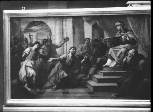 Crkva Svetog Duha (Split) : Benjamina vode Josipu, ulje na platnu, oko 1720. (Girolamo Brusaferro)