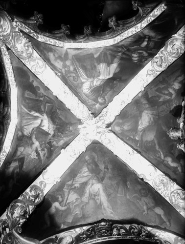 Katedrala Uznesenja Blažene Djevice Marije (sv. Dujma) (Split) : kapela svetog Staša, stropni oslik, 17. st. (Bartolo Bossi)