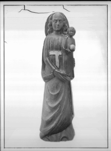 Crkva svete Katarine (Zagreb) : Bogorodica s Djetetom, skulptura, 17. st. 