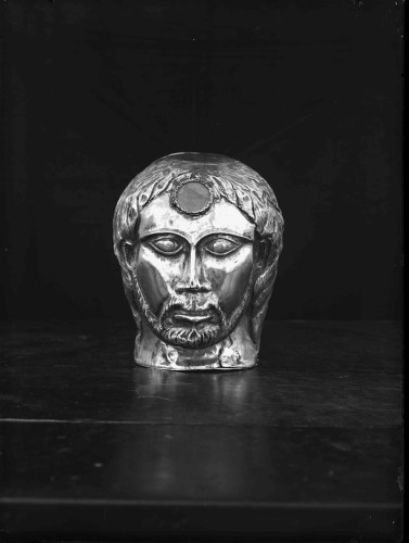 Riznica splitske katedrale (Split) : Glava svetog Ivana Elemozinarija, 13.-14. st.