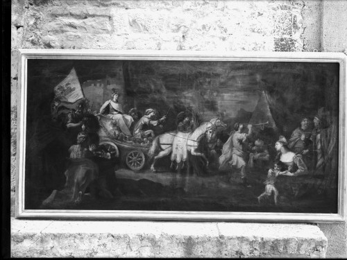 Crkva Svetog Duha (Split) : Josip ide u susret ocu, ulje na platnu, oko 1720. (Girolamo Brusaferro)