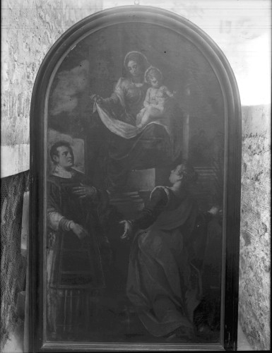 Samostan svetog Lovre (Šibenik) : Gospa sa sv. Margaretom i sv. Lovrom mučenikom, ulje na platnu, poč. 17. st.