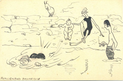 Dopisnica Bogumila i Dore Car iz Bakra Antunu Ullrichu, 19.7.1918.