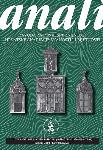 Sv. 53/1 (2015) / glavni urednik Nenad Vekarić