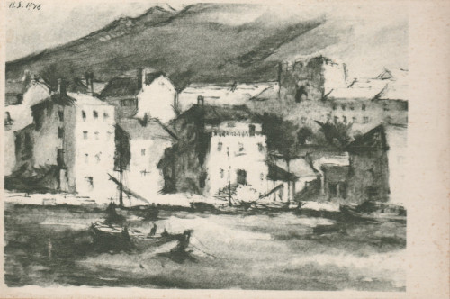 Rudolf Sablić: Motiv iz Korčule, 1948.