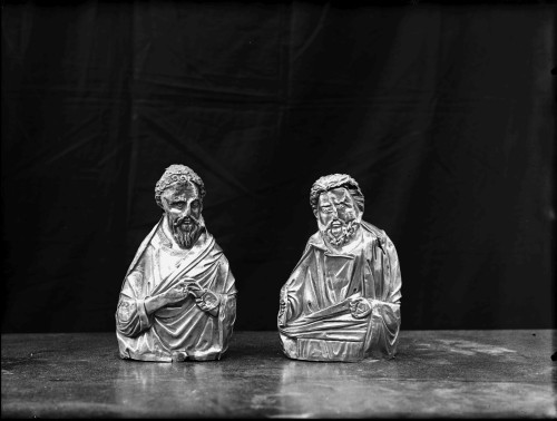 Riznica splitske katedrale (Split) : dva apostola, dio oltarne pale, poč. 14. st.