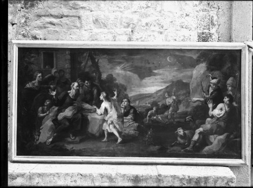 Crkva Svetog Duha (Split) : Josip priča san ocu i braći, ulje na platnu, oko 1720. (Girolamo Brusaferro)