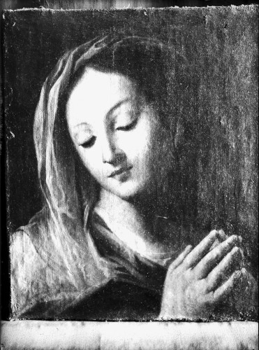 Samostan svetog Lovre (Šibenik) : Bogorodica sa sklopljenim rukama, ulje na platnu