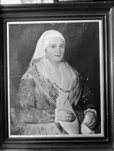Zbirka dr. Josipa Markovića (Senj) : Portret Urše Marković rođ. Rubinis, ulje na platnu